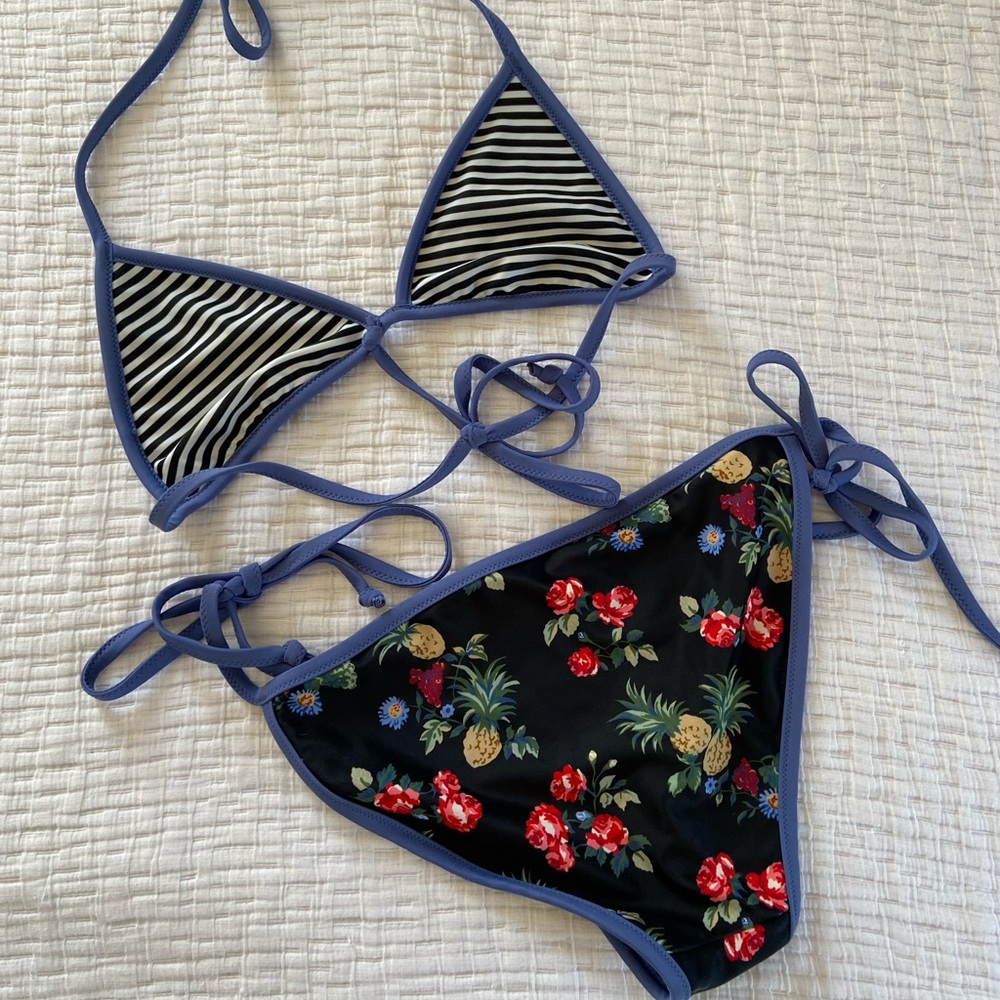 Nwot Marine Layer Reversible String Bikini - image 6